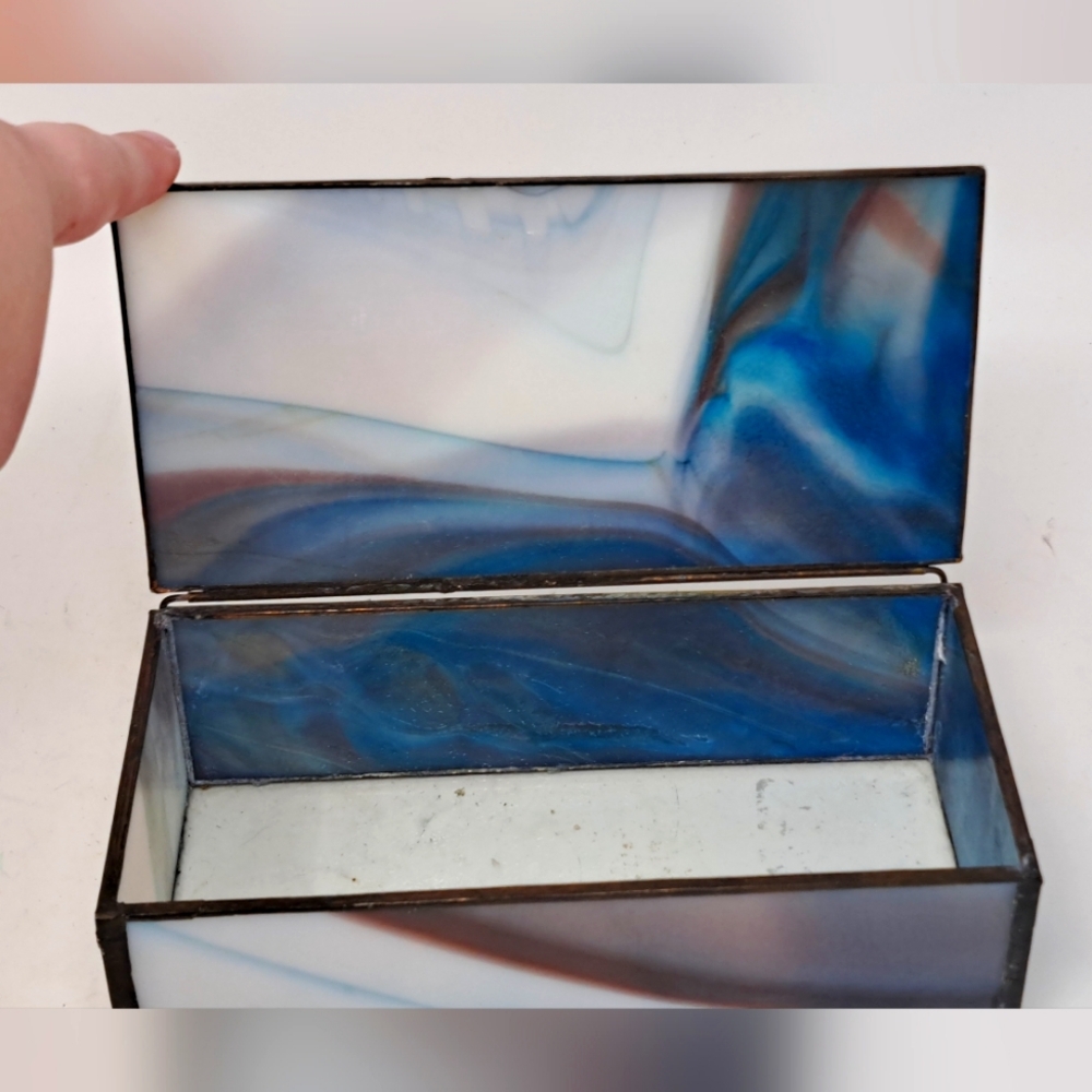 Stained Glass Jewlery Box/Trinket Box